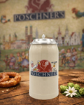 Poschner's "Stein" Beer Mug with Pewter Lid and Anniversary Logo – Limited Edition