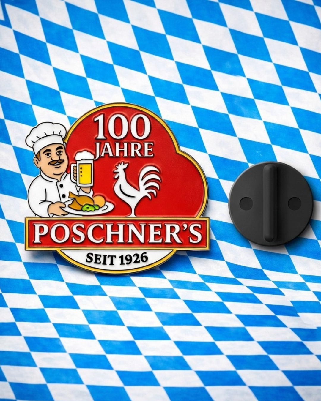 Jubiläums-Pin „100 Jahre Poschner’s“